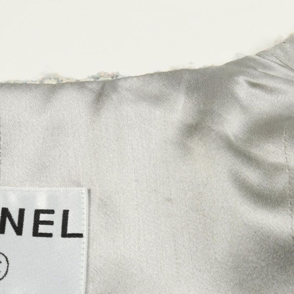 Chanel Collarless Jacket Cc Coco Mark Button P299… - image 6